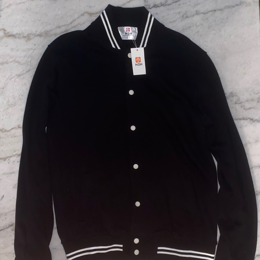 H2H Black Varsity Jacket